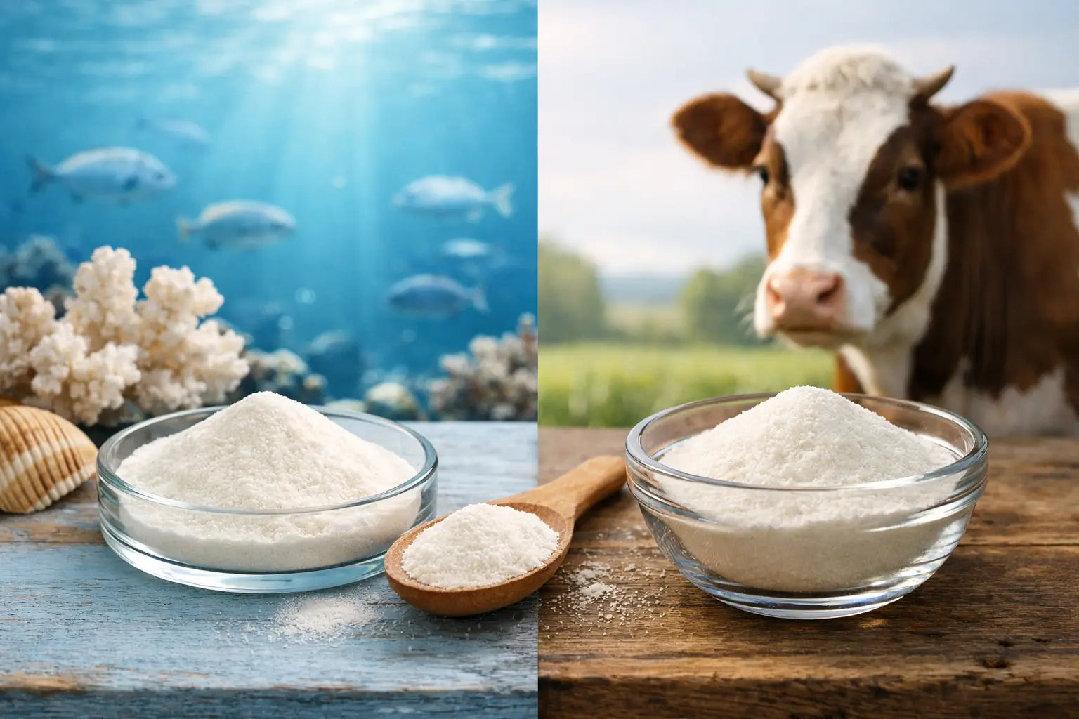 Collagene marino vs bovino: cosa cambia